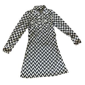 BCBGMaxAzria funky shirt dress retro vibe